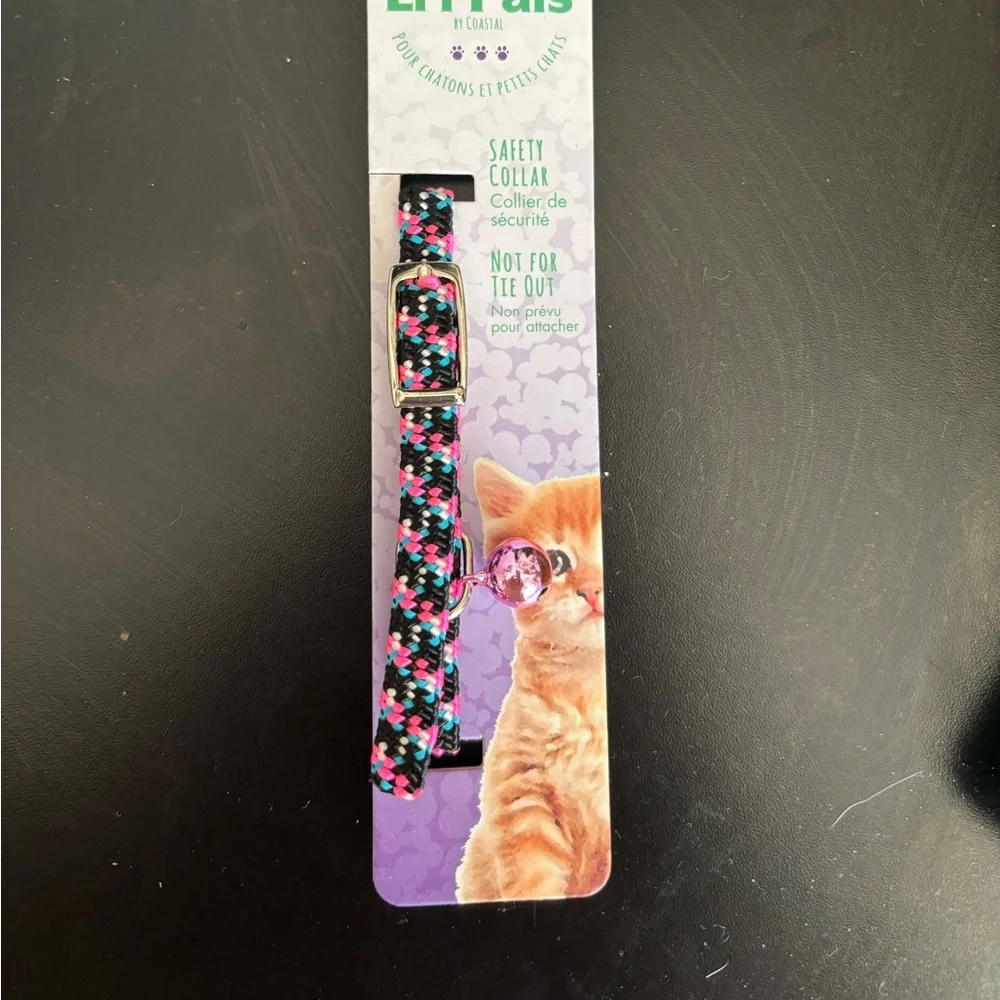 Black and Pink Cat Safety Collar